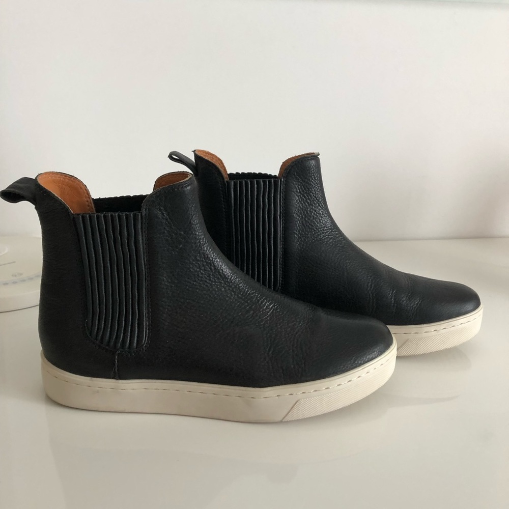 Loeffler Randall Black Leather Boots.Fits a size 7.5